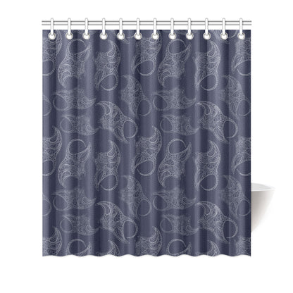 Manta Ray Pattern Print Design 01 Shower Curtain