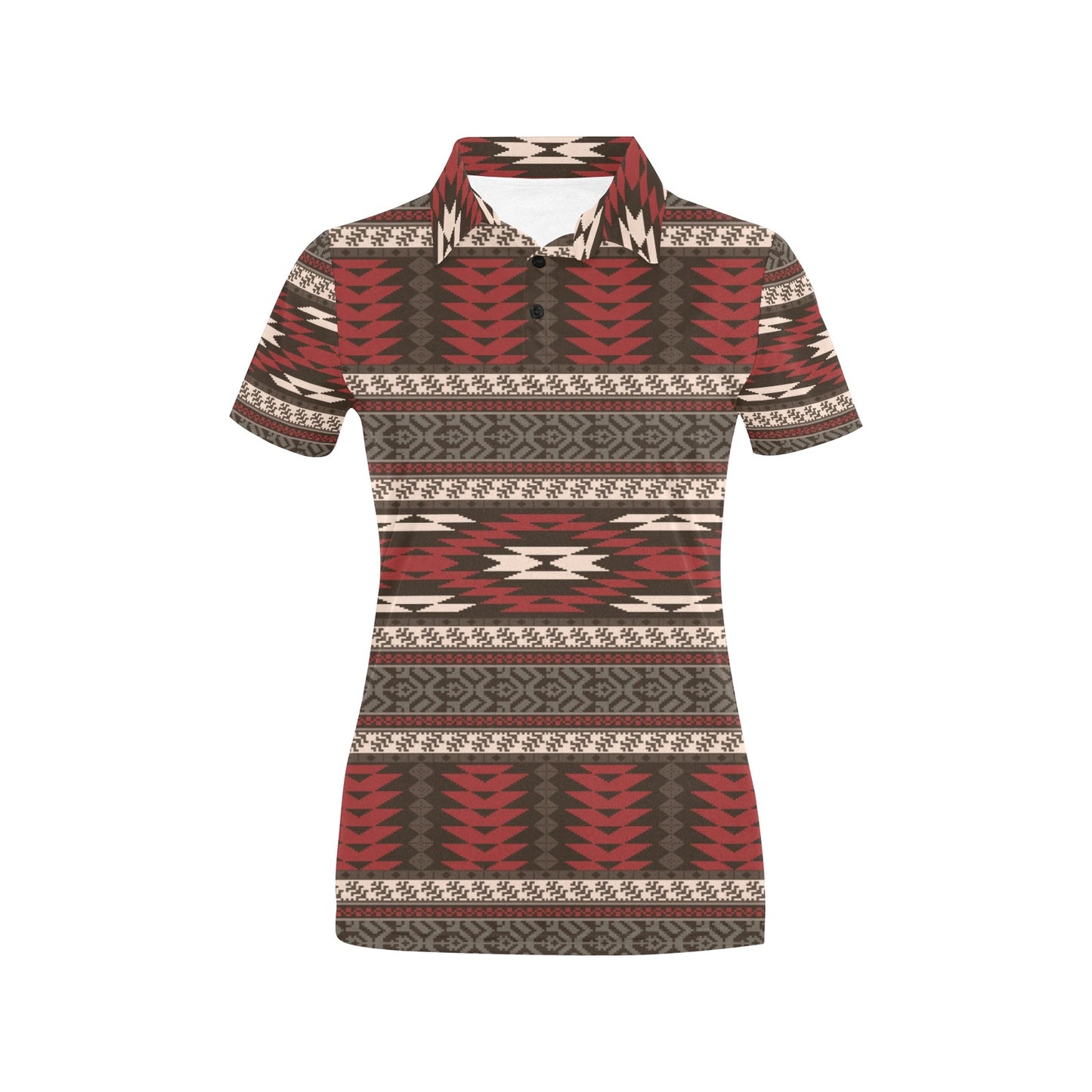 Native Pattern Print Design A03 Women's Polo Shirt