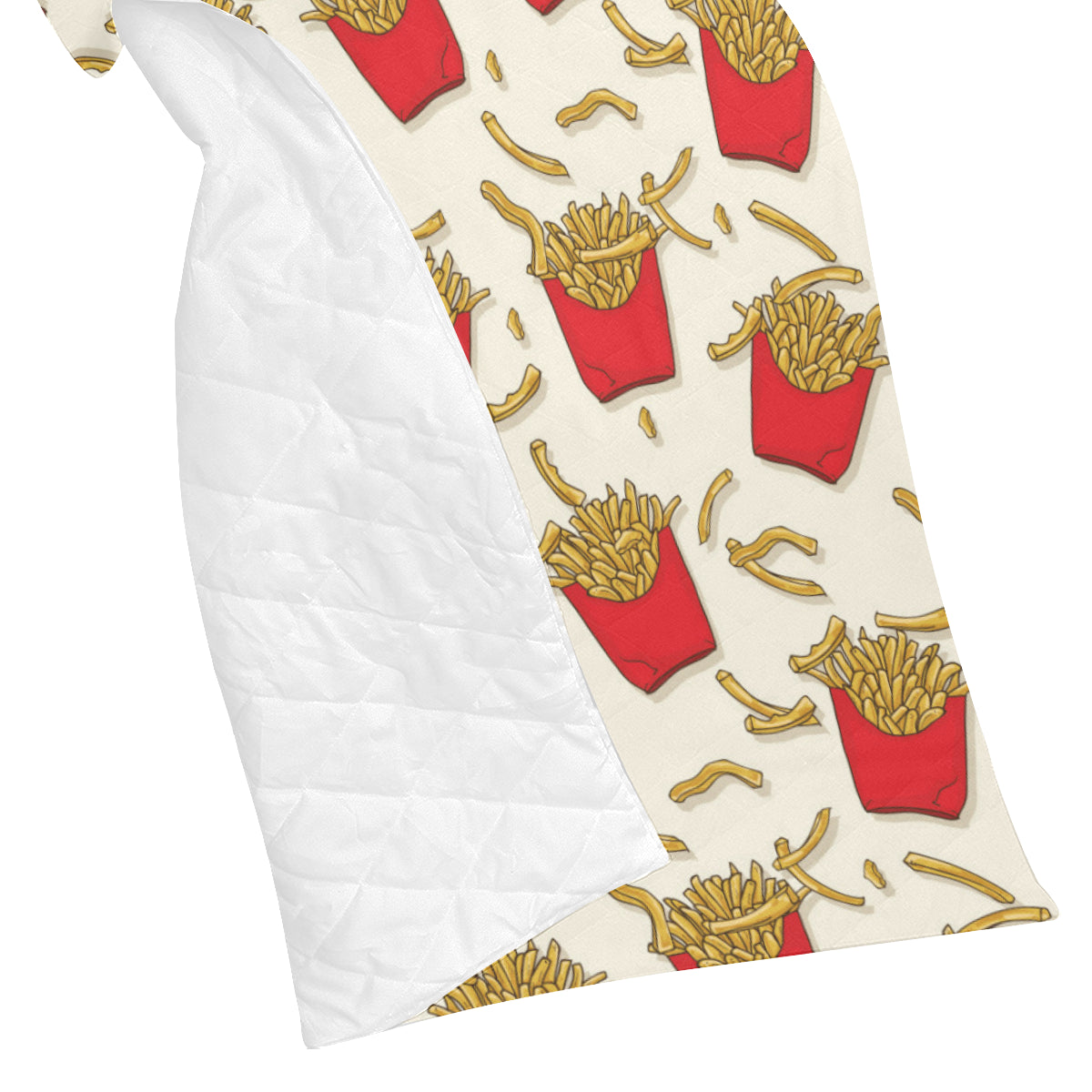 French Fried Pattern Print Design 01 Premium Quilt
