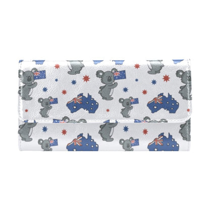 Koala Australia Day Themed Design Women's Trifold Wallet