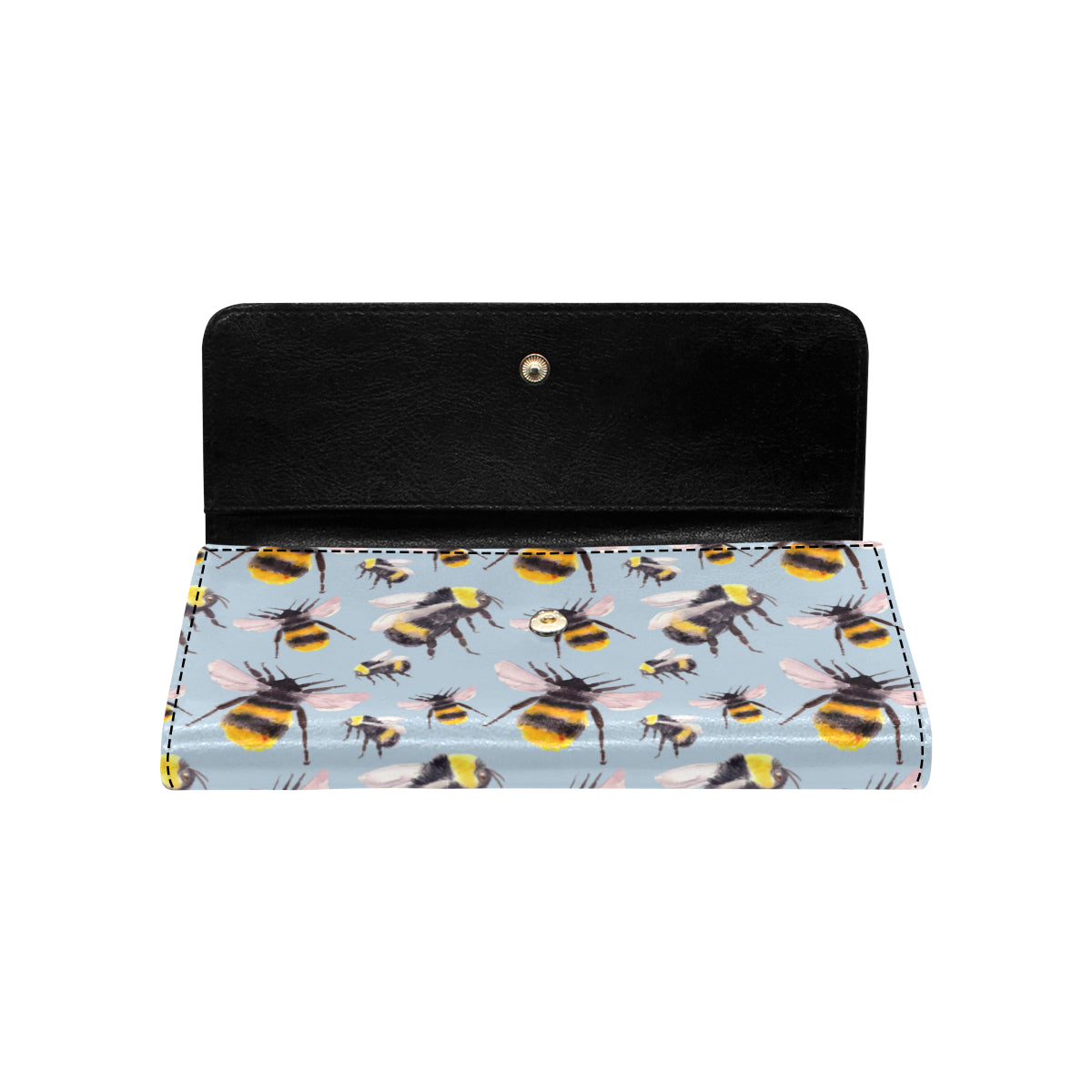 Bee Pattern Print Design BEE08 Women's Trifold Wallet