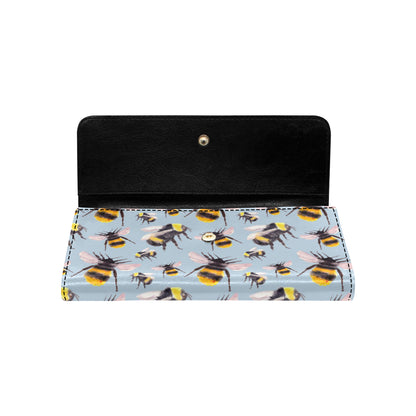 Bee Pattern Print Design BEE08 Women's Trifold Wallet