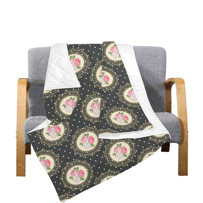 Rose Pattern Print Design RO015 Premium Quilt