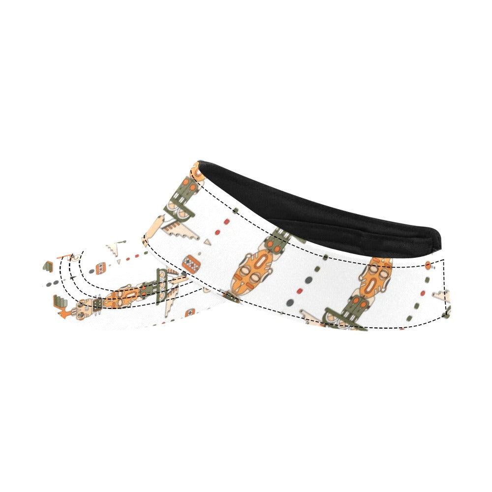 Totem Print Design LKS302 Unisex Sun Visor