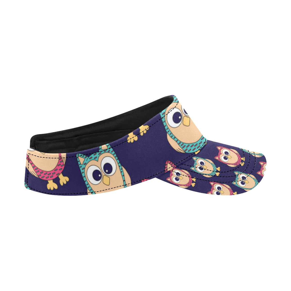 Owl Pattern Print Design A06 Unisex Sun Visor
