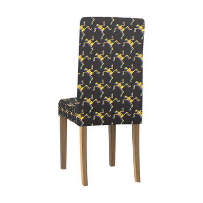 Skeleton Skeleton 3D Print Design LKS301 Dining Chair Slipcover