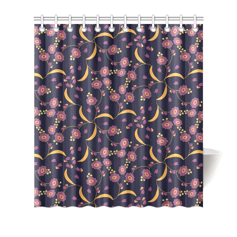 Anemone Pattern Print Design AM012 Shower Curtain