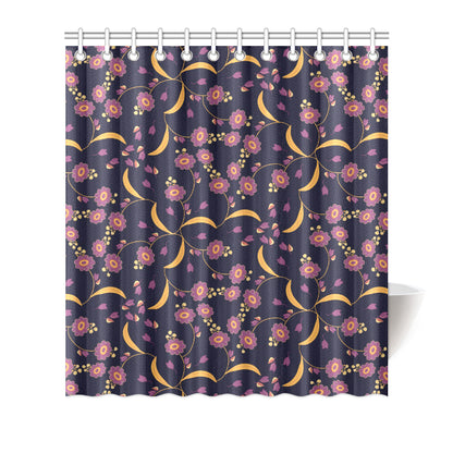 Anemone Pattern Print Design AM012 Shower Curtain