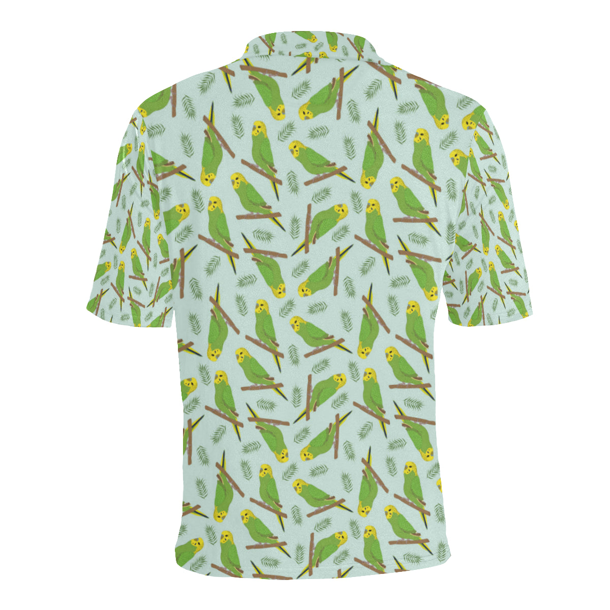 Budgerigar Pattern Print Design 04 Men Polo Shirt