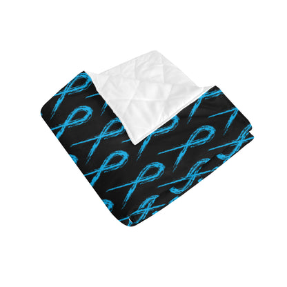 Prostate cancer Pattern Print Design A02 Premium Quilt