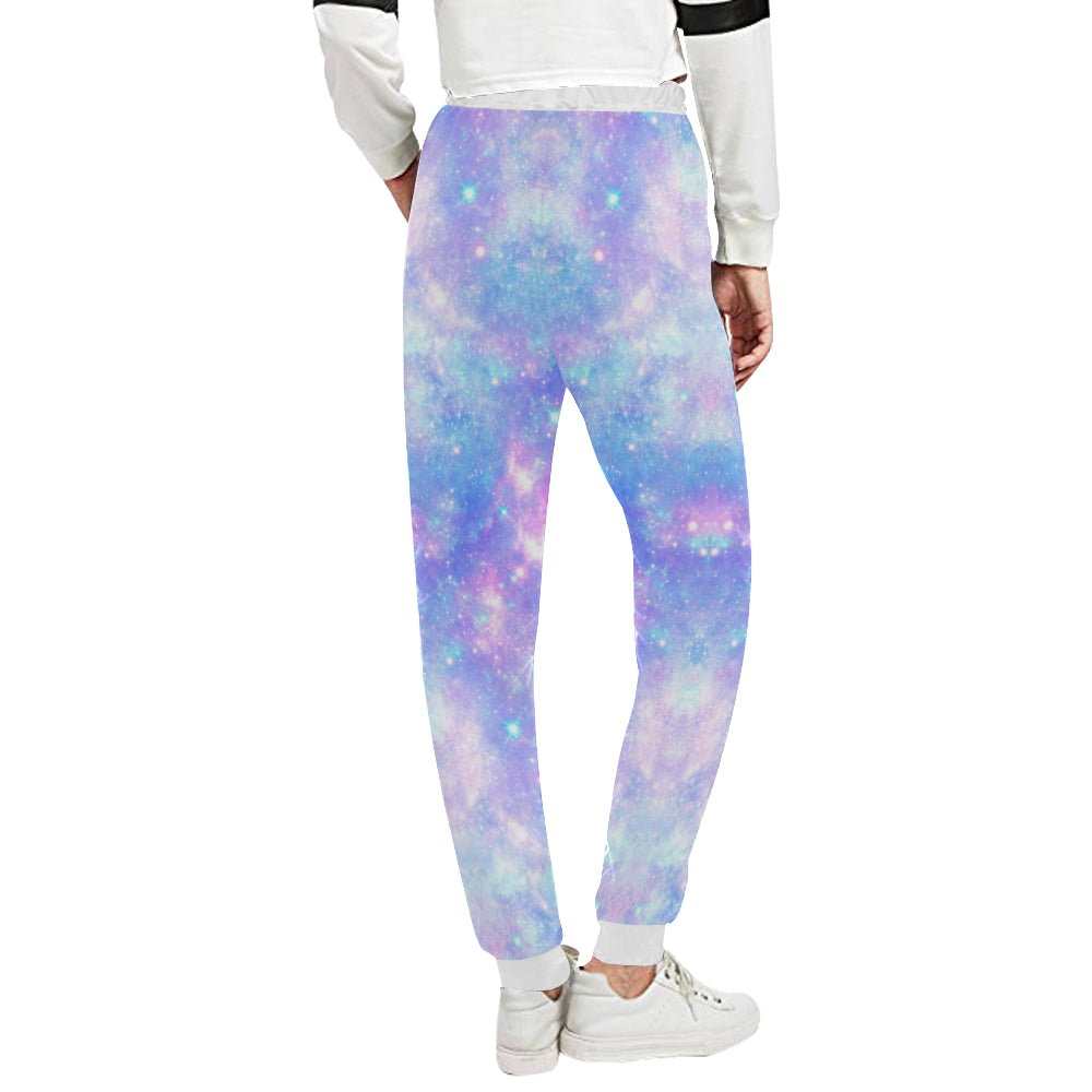 Galaxy Stardust Pastel Color Print Unisex Sweatpants
