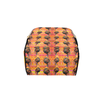 African Girl Aztec Diaper Bag Backpack