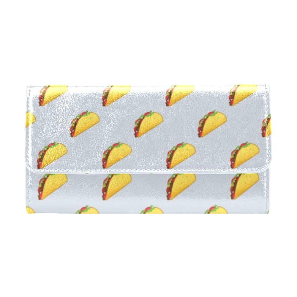 Taco Print Design LKS304 Women's Trifold Wallet