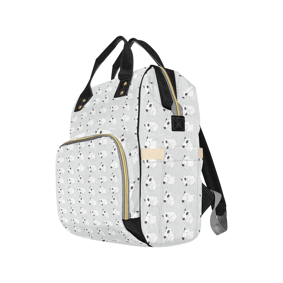 Bull Terrier hand draw Print Pattern Diaper Bag Backpack