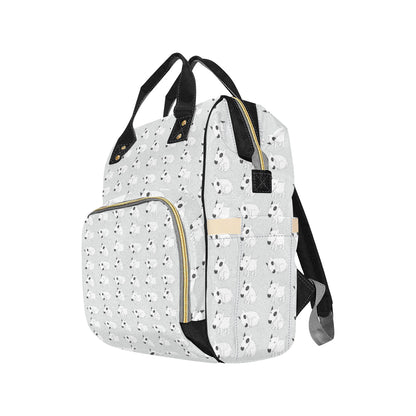 Bull Terrier hand draw Print Pattern Diaper Bag Backpack