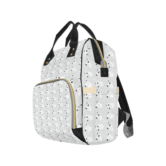 Bull Terrier hand draw Print Pattern Diaper Bag Backpack