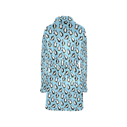 Penguin Happy Print Women's Fleece Robe