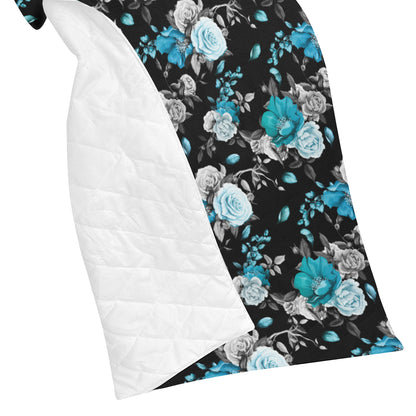 Rose Pattern Print Design A02 Premium Quilt