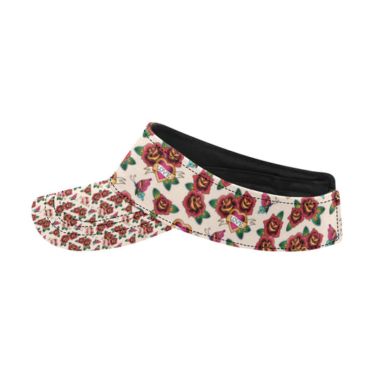 Old School Tattoo Rose Pattern Unisex Sun Visor
