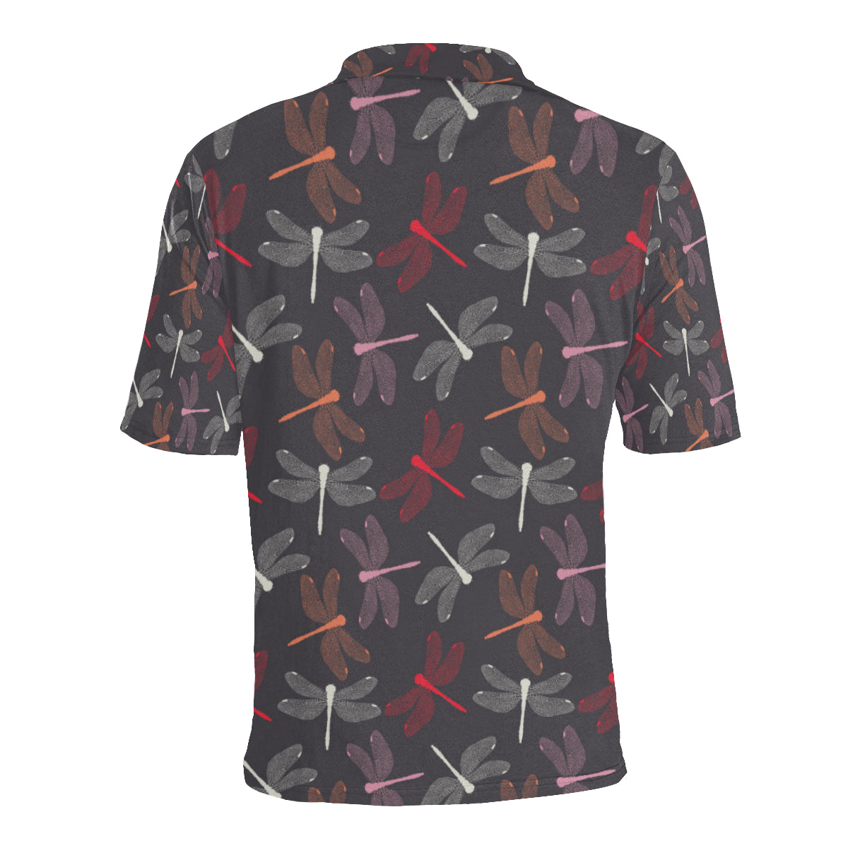 Dragonfly Pattern Print Design 01 Men Polo Shirt