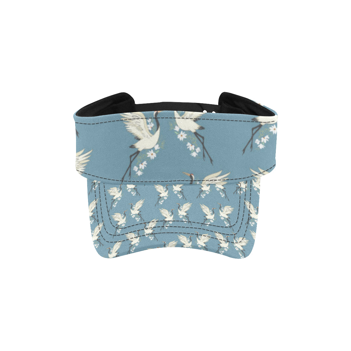 Crane Pattern Print Design 05 Unisex Sun Visor