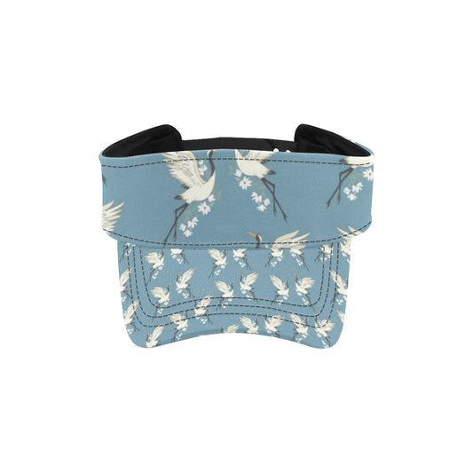 Crane Pattern Print Design 05 Unisex Sun Visor