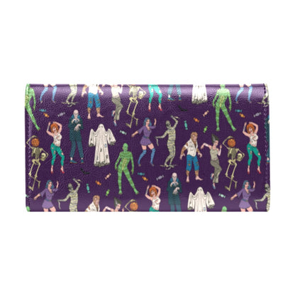 Creepy Zombie Print Design LKS302 Women's Trifold Wallet