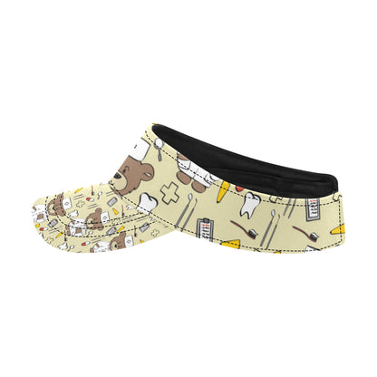 Nurse Bear Pattern Print Design A02 Unisex Sun Visor