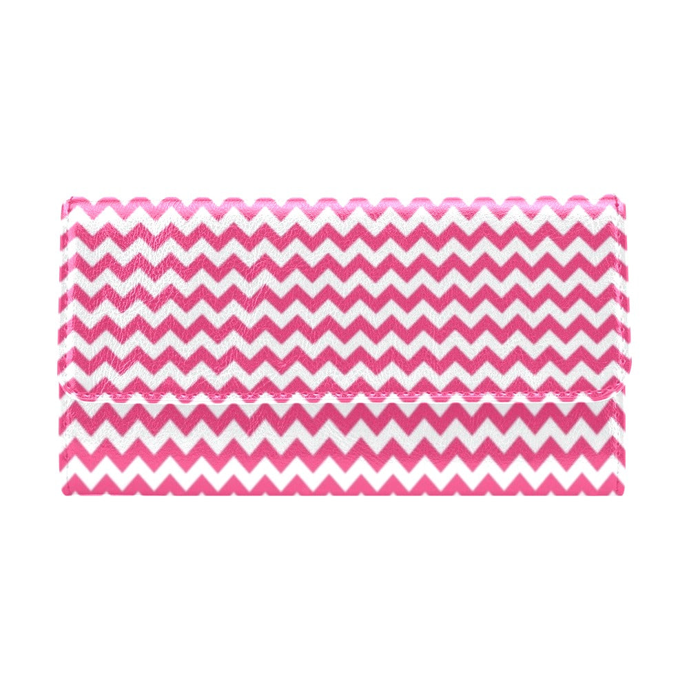 Chevron Print Design LKS402 Women's Trifold Wallet