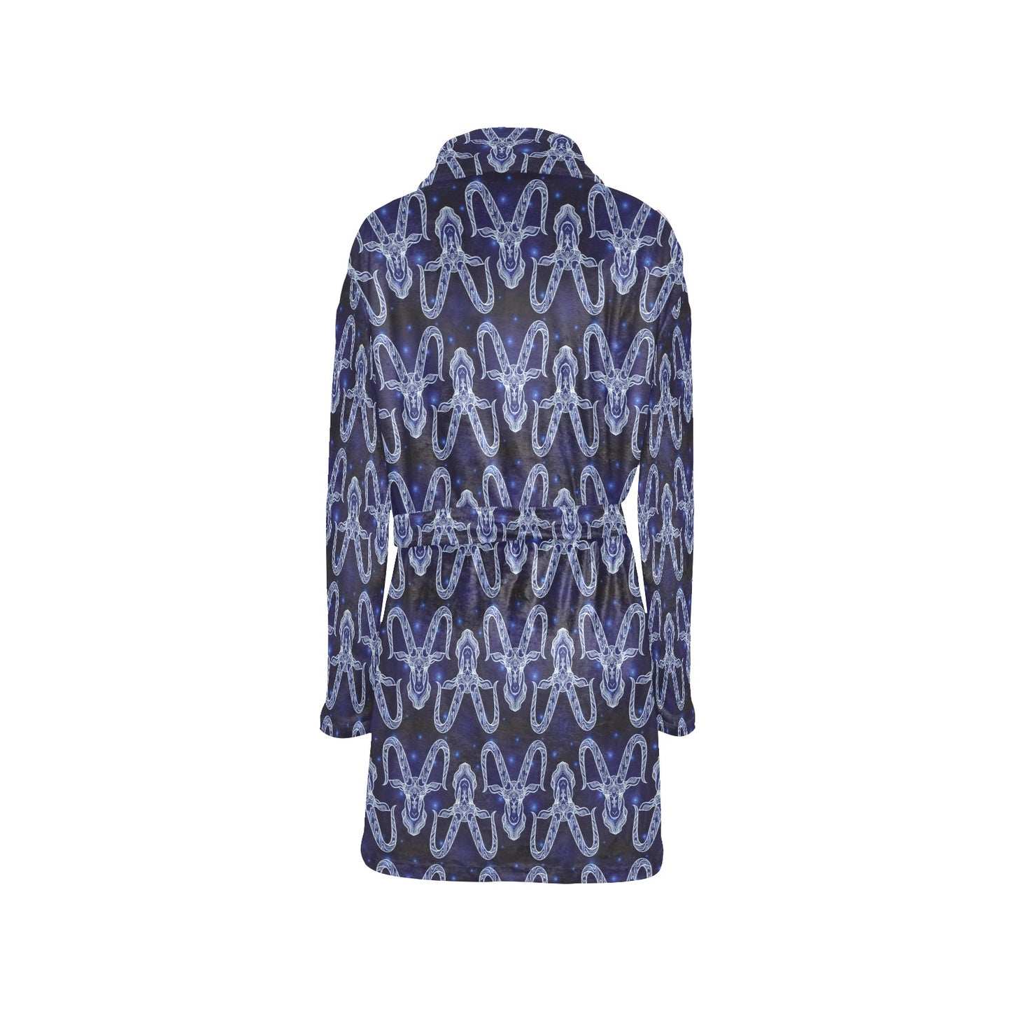 Capricorn Zodiac Pattern Print Design 03 Women's Fleece Robe