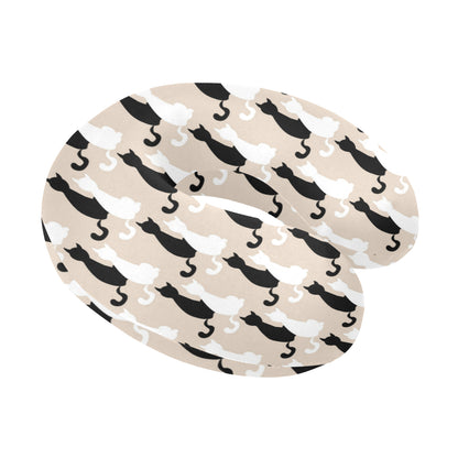Cat Pattern Print Design 04 U-Shaped Travel Neck Pillow