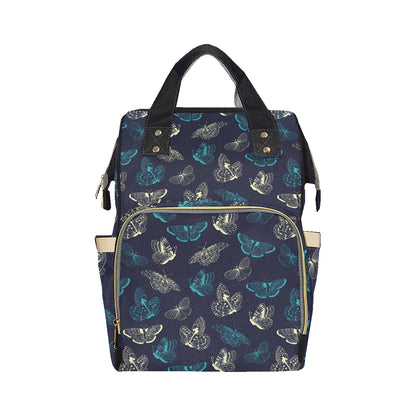 Monarch Butterfly Pattern Print Design 01 Diaper Bag Backpack