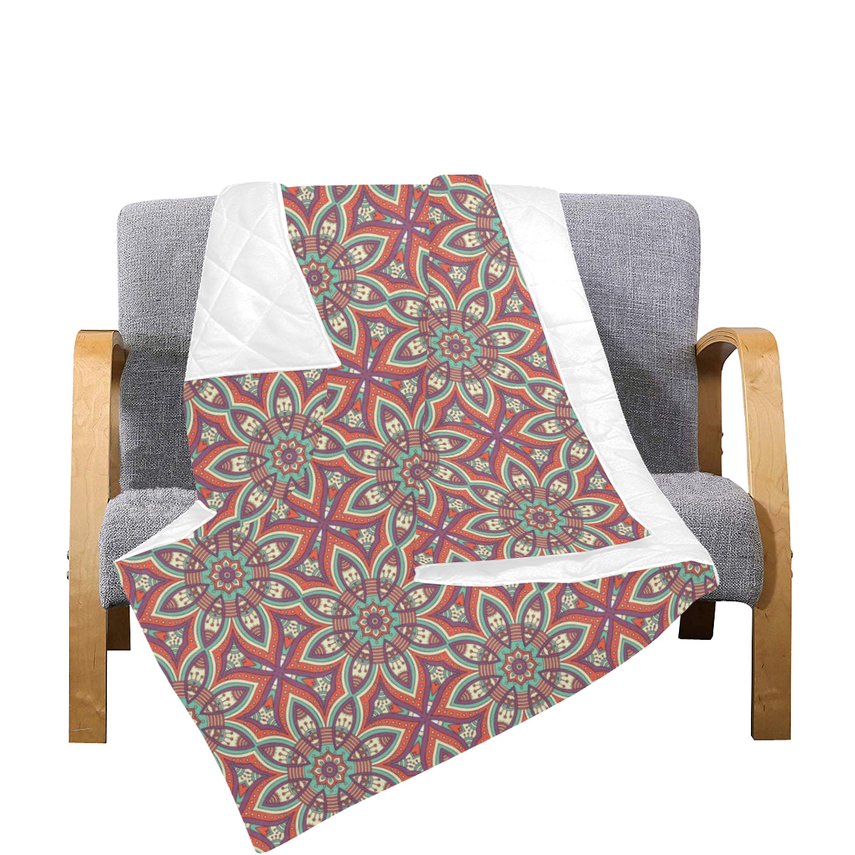Bohemian Pattern Print Design 03 Premium Quilt