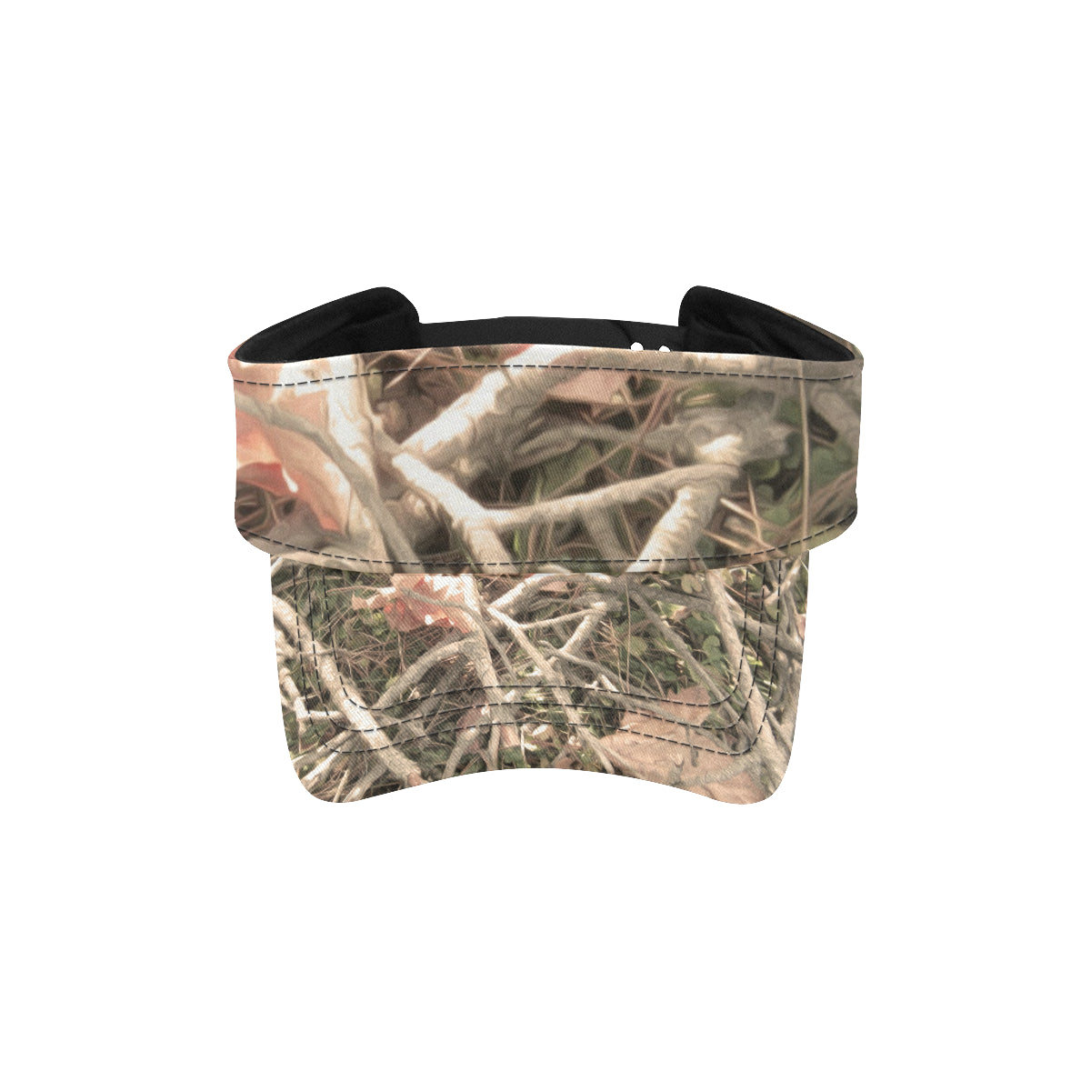 Camouflage Realistic Tree Authumn Print Unisex Sun Visor