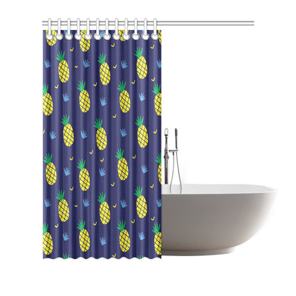 Pineapple Pattern Print Design A01 Shower Curtain