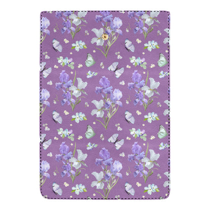 Iris Pattern Print Design IR09 Women's Trifold Wallet