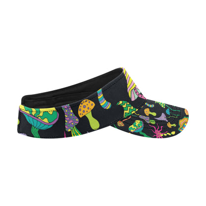 Psychedelic Mushroom Pattern Print Design A02 Unisex Sun Visor