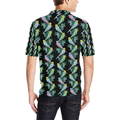 Budgerigar Pattern Print Design 03 Men Polo Shirt
