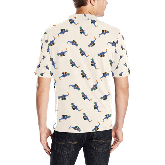 Scuba Driver Print Design LKS301 Men Polo Shirt