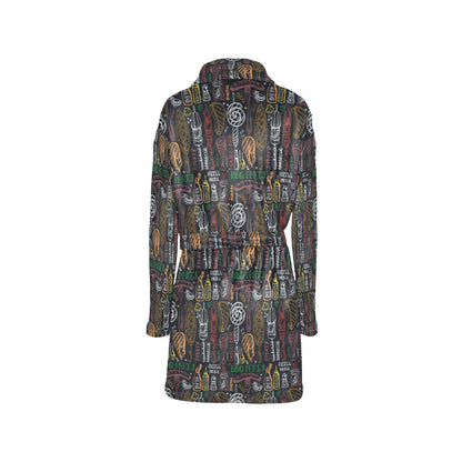 Barbecue Pattern Print Design 03 Women's Fleece Robe