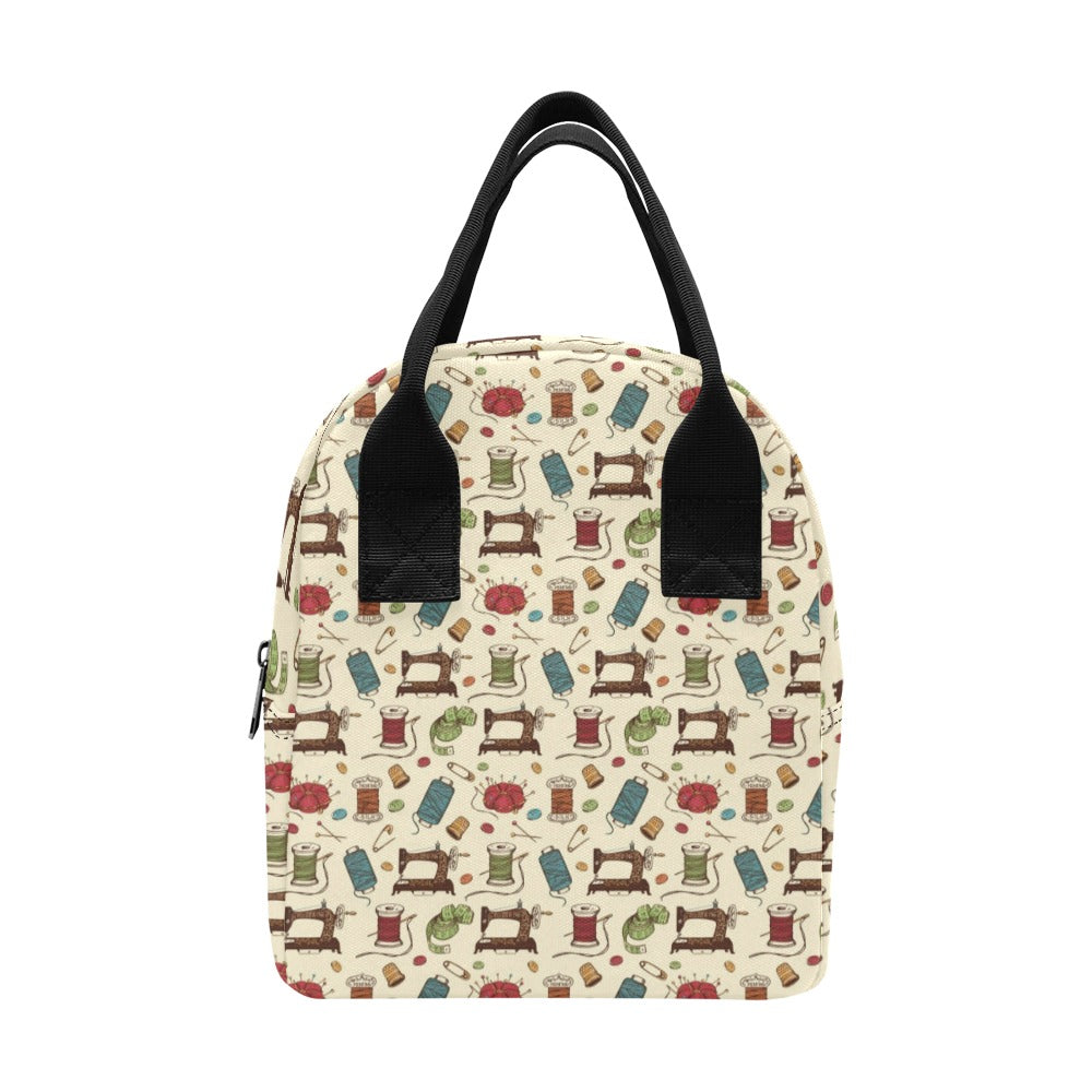 Sewing Equipment Print Design LKS303 Insulated Lunch Bag
