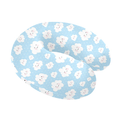 Cloud Pattern Print Design 02 U-Shaped Travel Neck Pillow