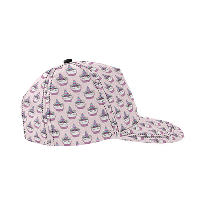 Cupcakes Unicorn Print Pattern Snapback Cap