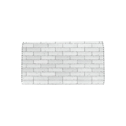 Brick White Pattern Print Design 03 Women's Trifold Wallet