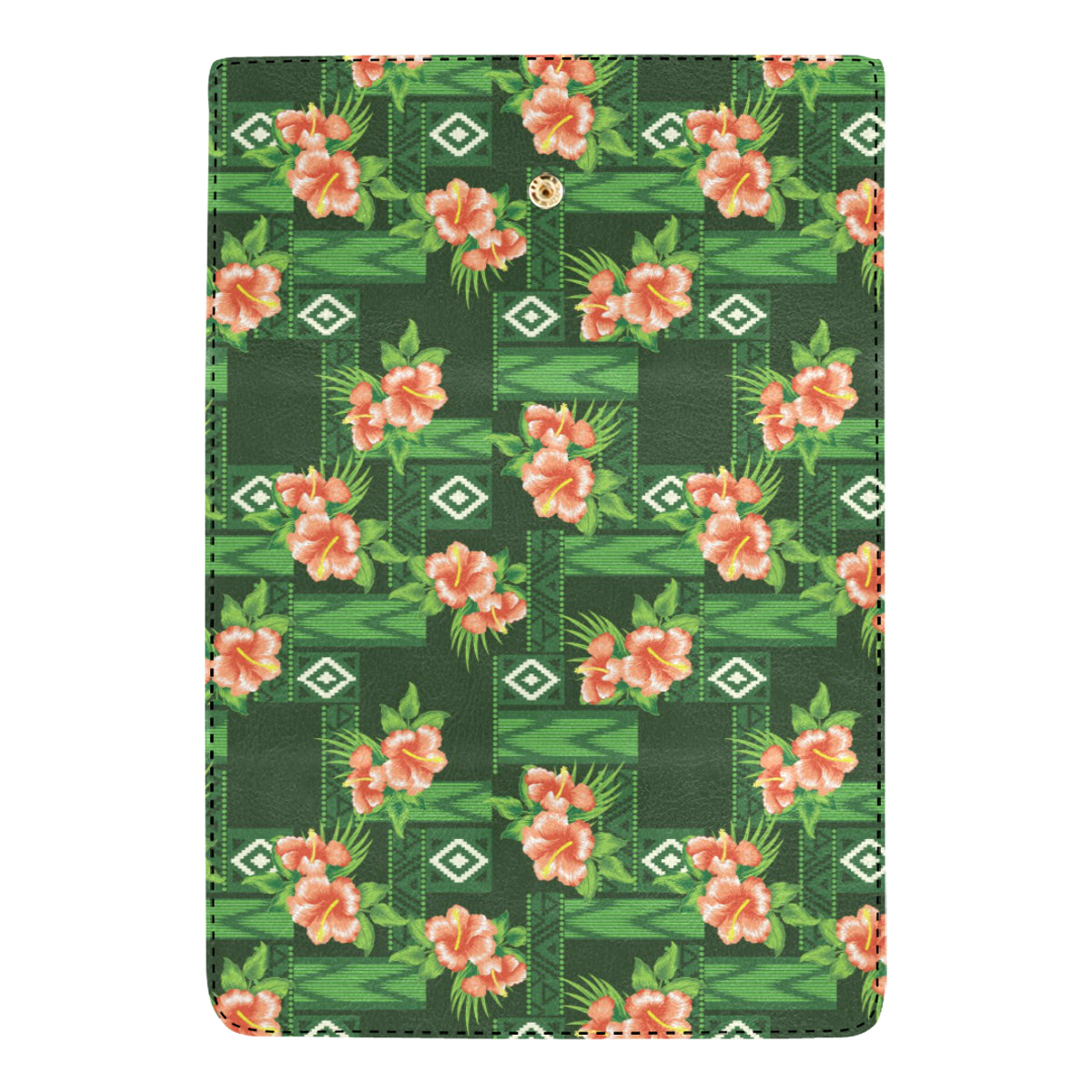 Hibiscus Pattern Print Design HB05 Women's Trifold Wallet