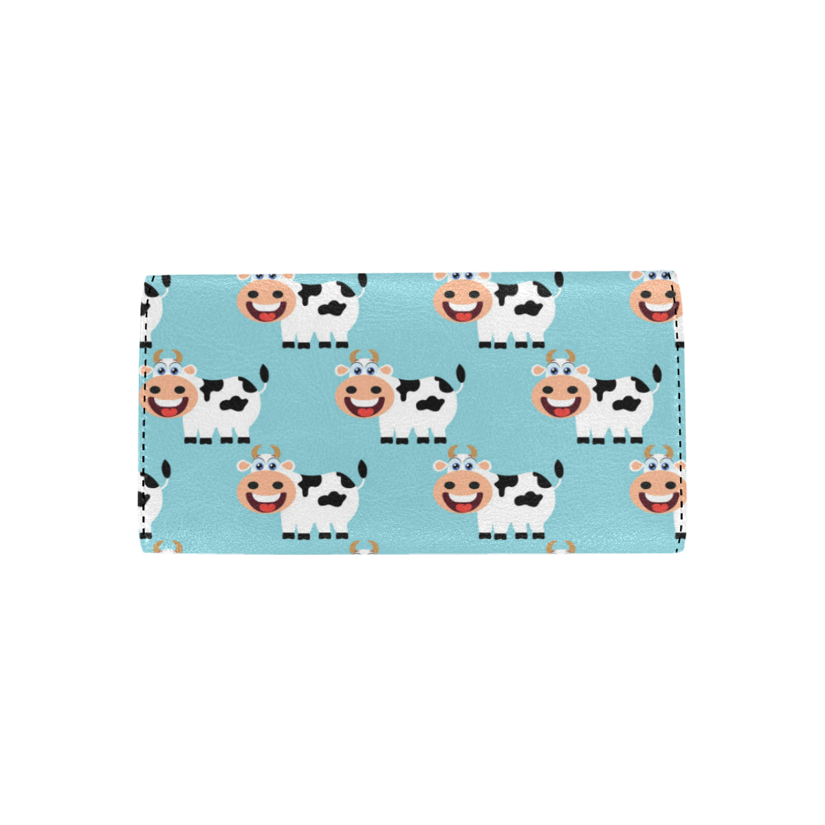 Cattle Cute Pattern Print Design 01 Women's Trifold Wallet