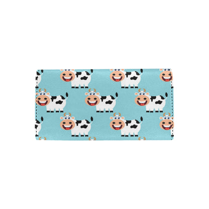 Cattle Cute Pattern Print Design 01 Women's Trifold Wallet