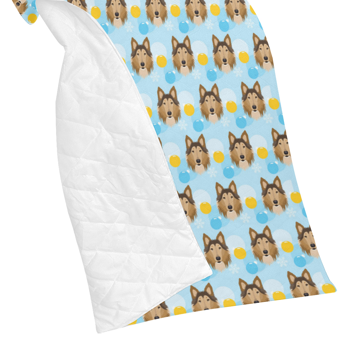 Collies Pattern Print Design 02 Premium Quilt