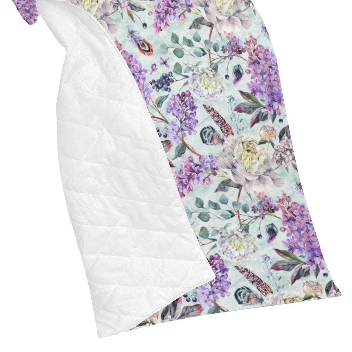Lilac Pattern Print Design LI06 Premium Quilt