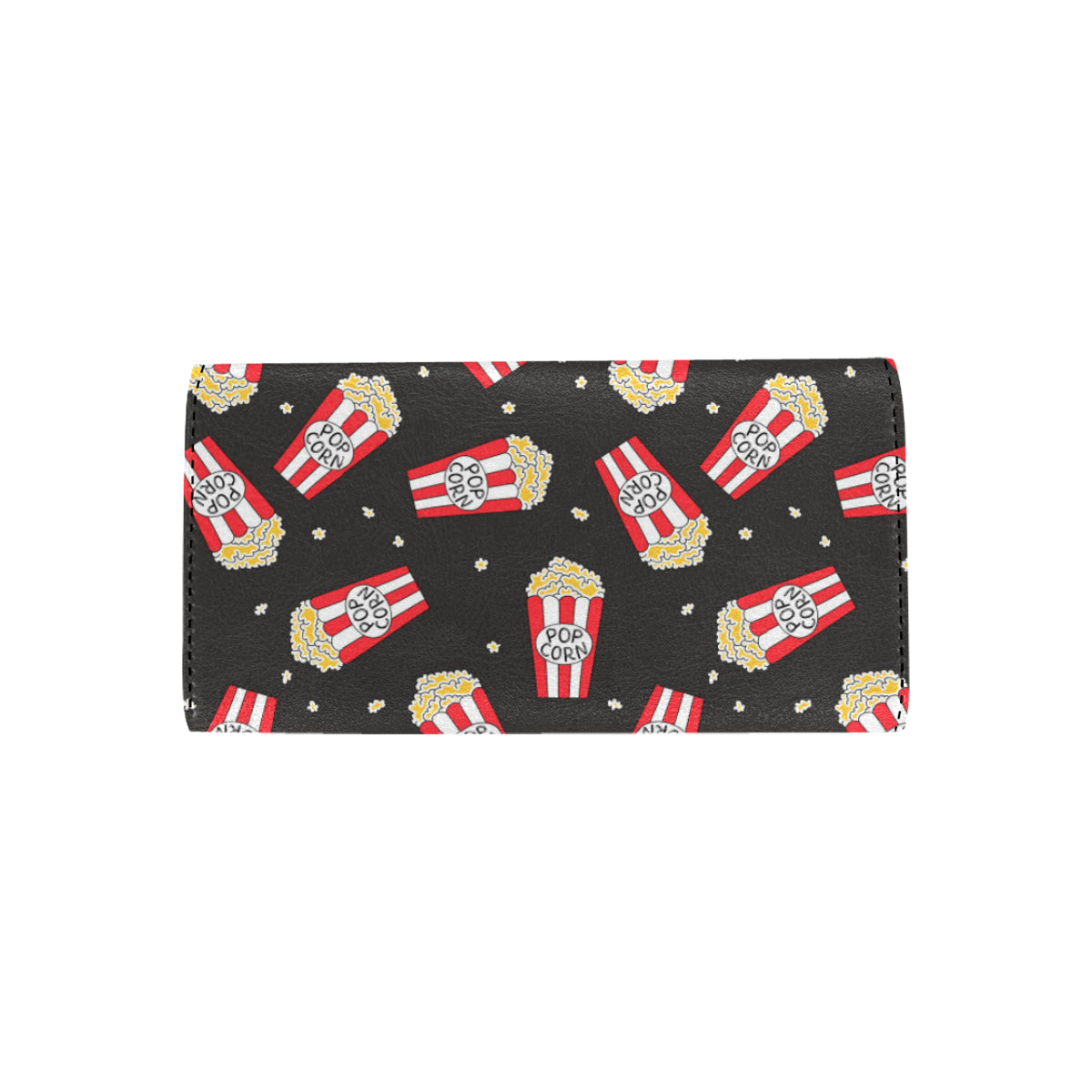 Popcorn Pattern Print Design A01 Women's Trifold Wallet